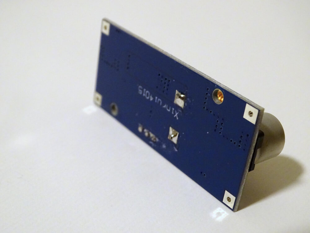 Underside view of the PCB board