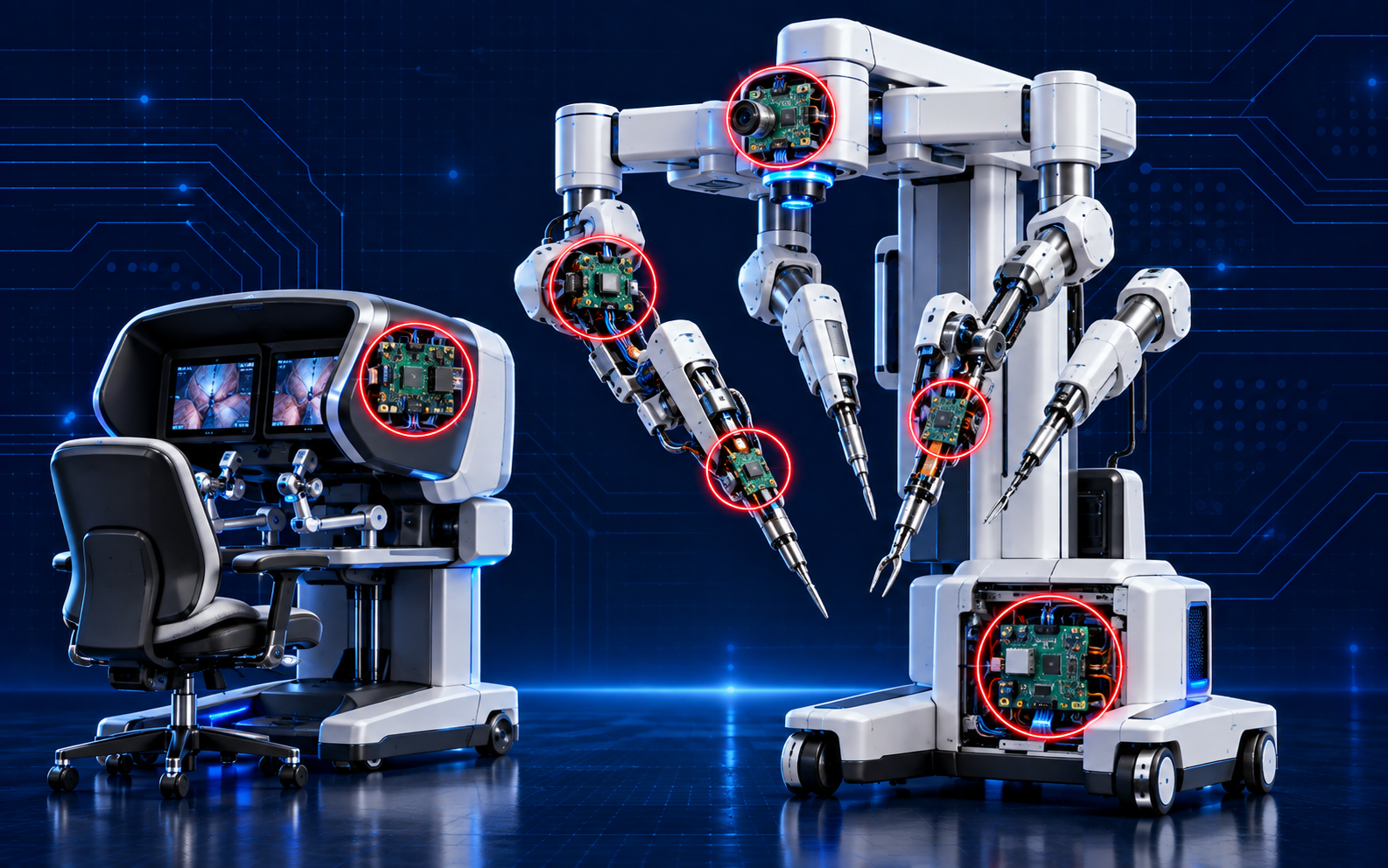 PCB applications in surgical robotics